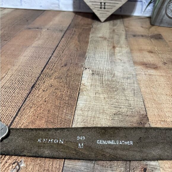 Enmon  Western Belt Cowgirl Collection Genuine Leather W Rhinestone Buckle M - Picture 9 of 9